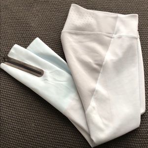 S Nike Dri-fit lt blue, silver/grey & white pant